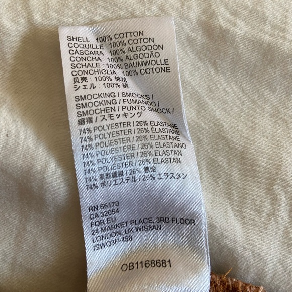 Urban Outfitters Sabrina Smocked Top - Picture 6 of 6